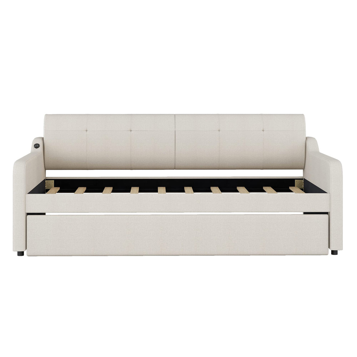 Twin Size Upholstered Daybed with Trundle Z93566