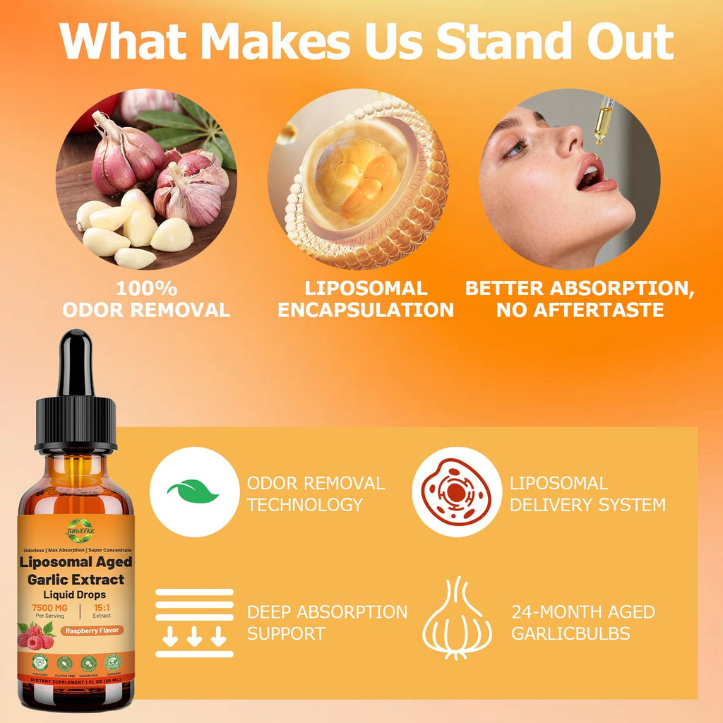 Odorless 500 mg Liposomal Aged Garlic Extract Liquid Drop A5896