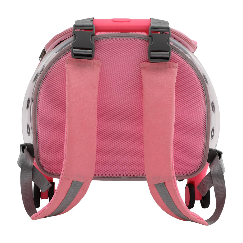 Pink Pet Trolley Case with Shock-Absorbing Wheels Z95403