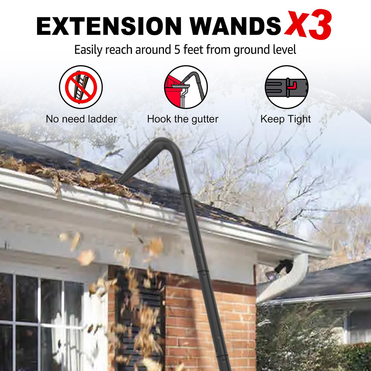 2-1/2 in. Gutter Cleaning Attachment Kit M302