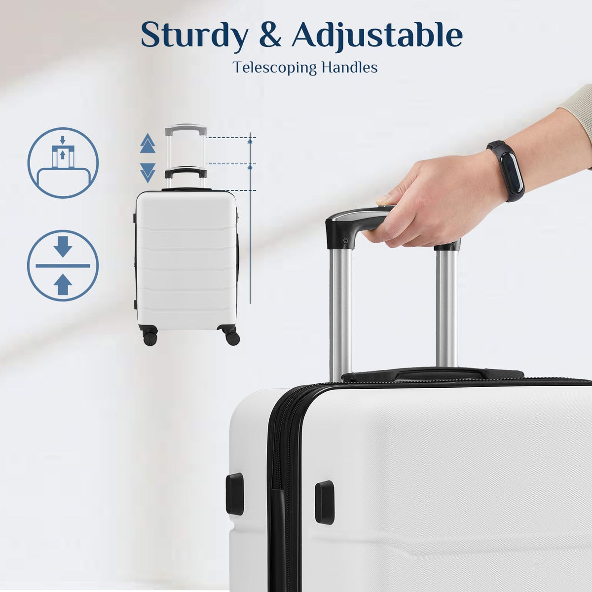 20 Inch Carry On Luggage with Spinner Wheels O538227