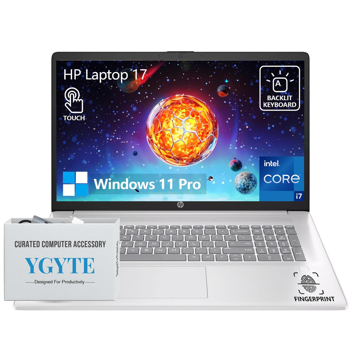 17.3" Touchscreen Laptop, Intel 10-Core i7, 64GB RAM 1TB SSD H233