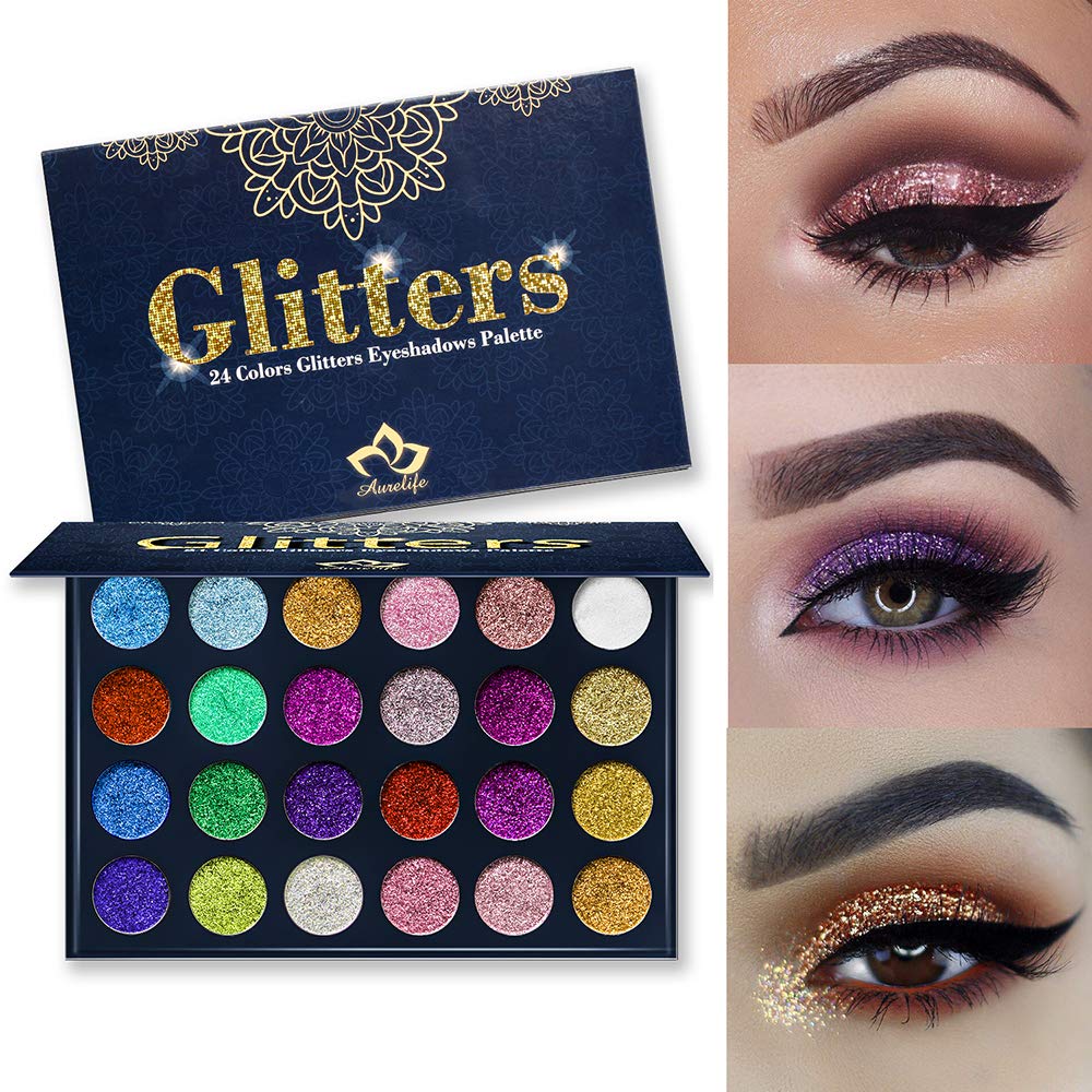 24 Color Pressed Glitter Eyeshadow Palette A922