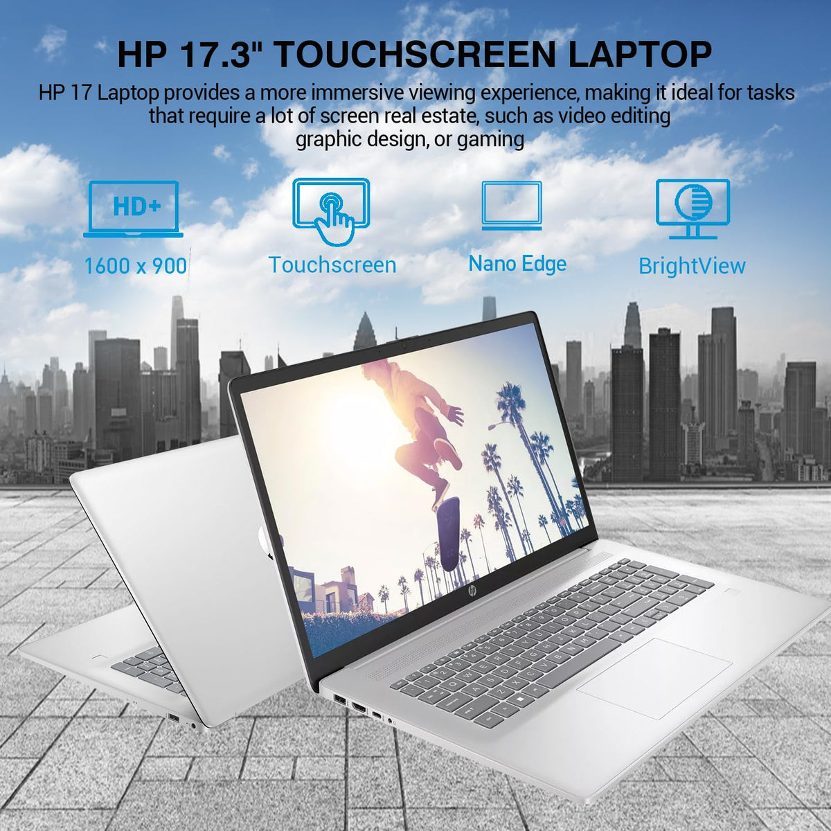 17.3" Touchscreen Laptop, Intel 10-Core i7, 64GB RAM 1TB SSD H233