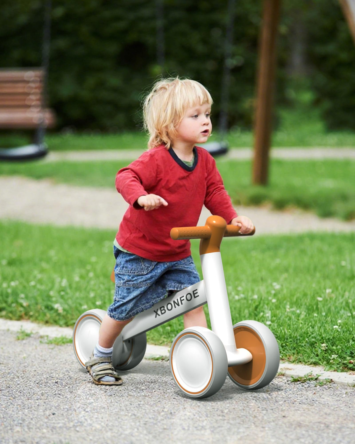 10-24 Month No Pedal Balance Bike with 4 Wheels C33098