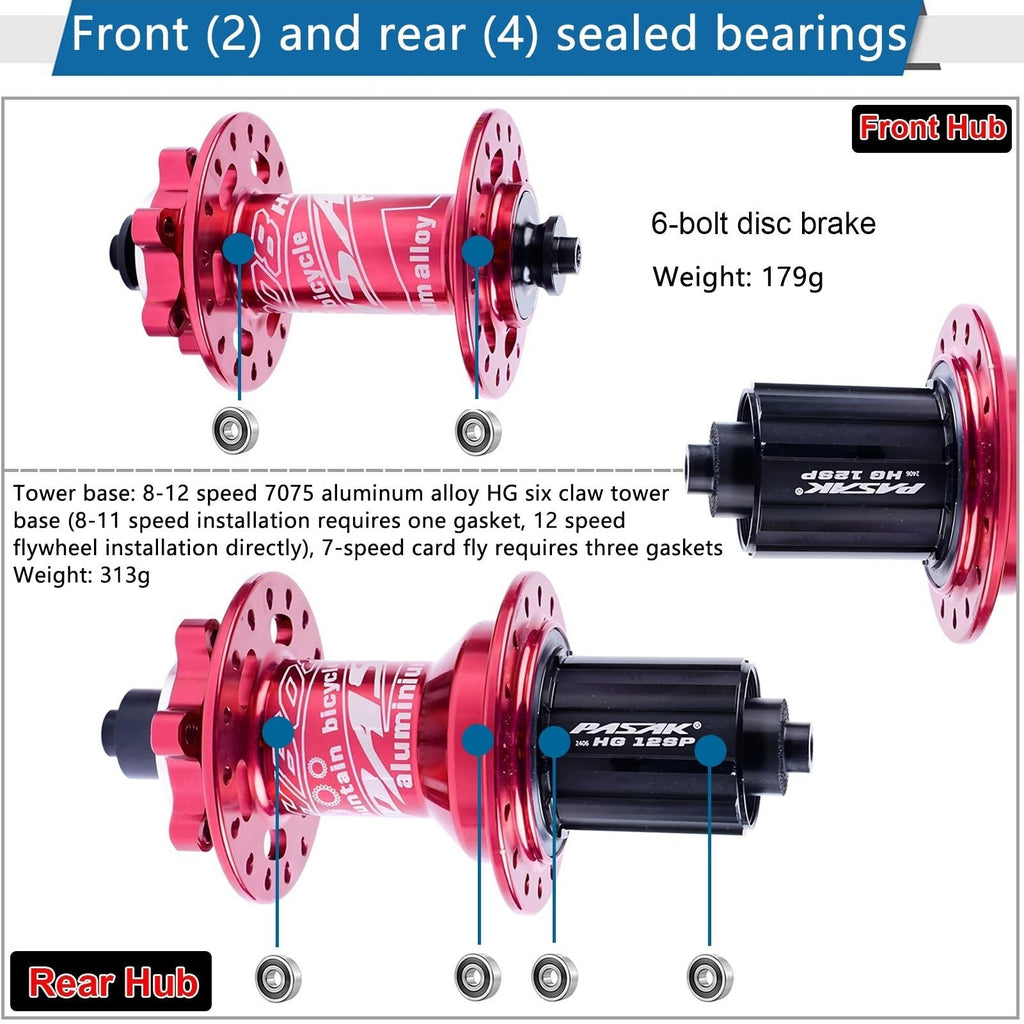 20 Inch MTB Wheelset HG 7-12 Speed Disc Brake Mountain Bike Wheel L3491