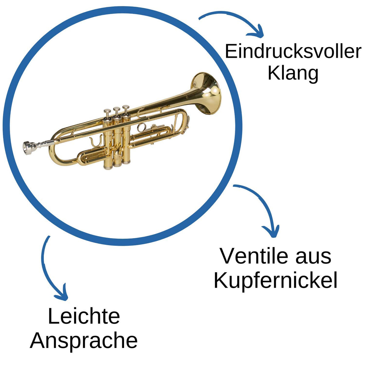 Bb Trumpet with Mouthpiece and Case F854