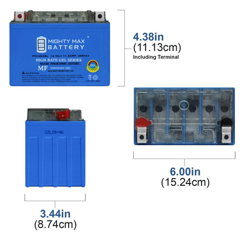 12V 11.2AH Replacement Battery 4 Pack L780245