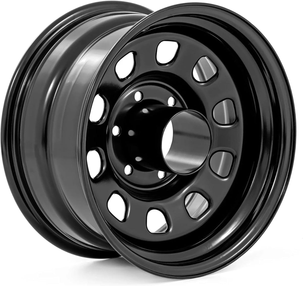 Black Steel Wheel 16x8 5x6.5 Bolt Pattern F552