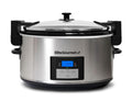 8.5-Quart Stainless Steel Programmable Slow Cooker with Locking Lid W635