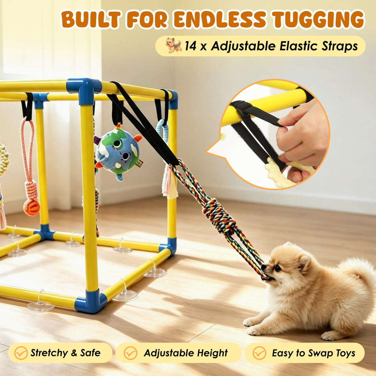 Puppy Play Gym with 14 Hanging Toys C383761