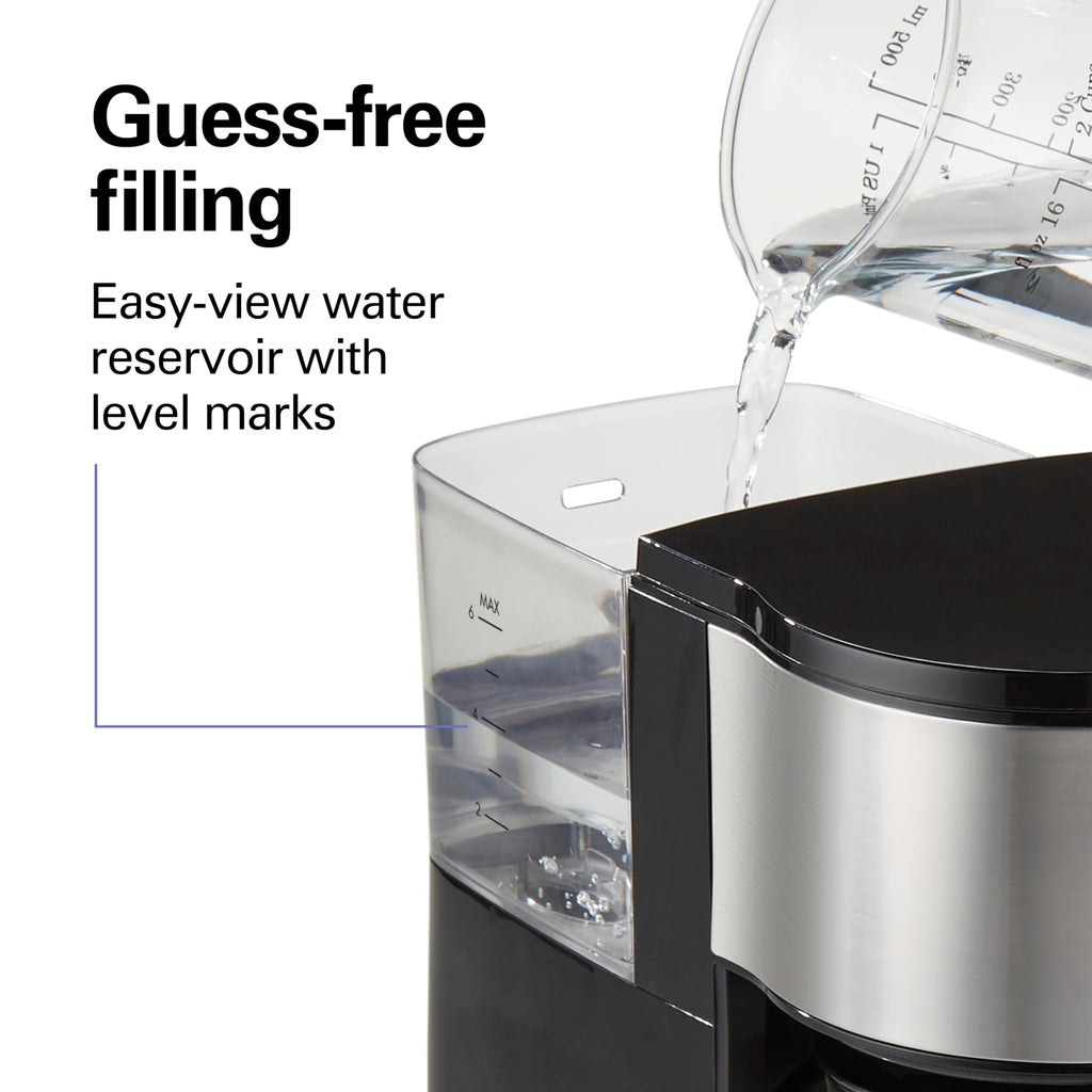 7-in-1 Coffee Maker with 6 Cup Carafe, Black L799691