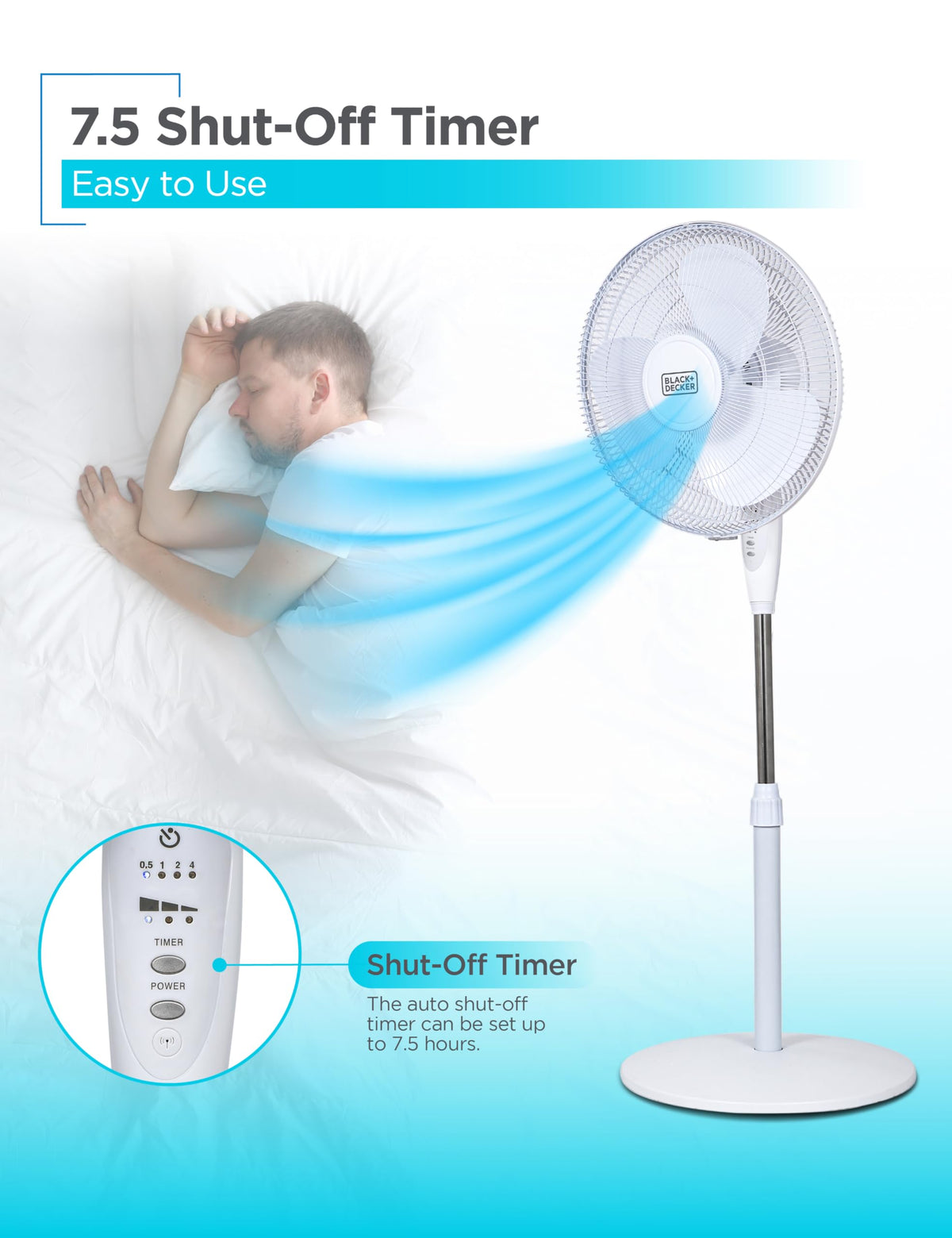 16" Oscillating Pedestal Fan with Remote N5383