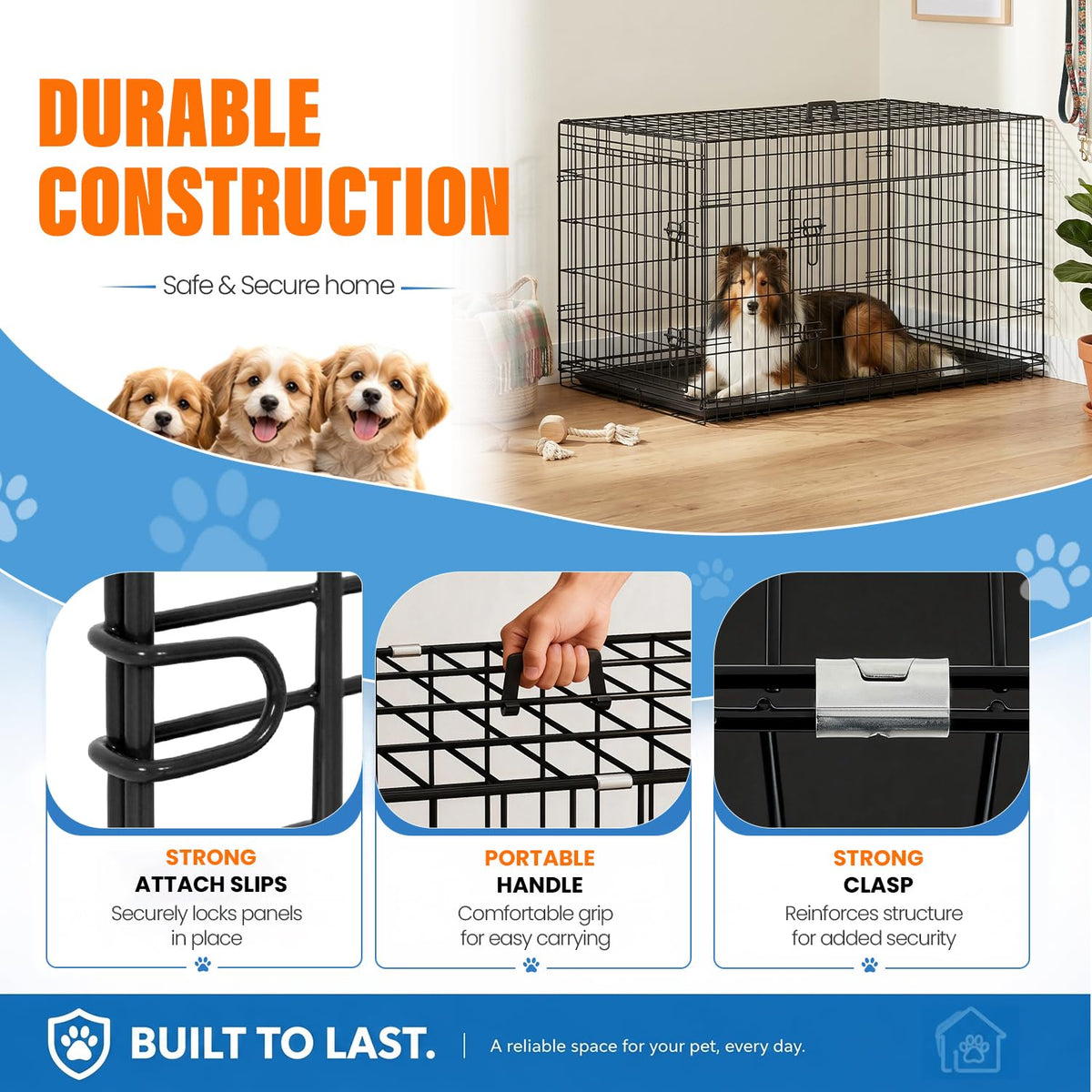 48 Inch Folding Metal Dog Crate G10585