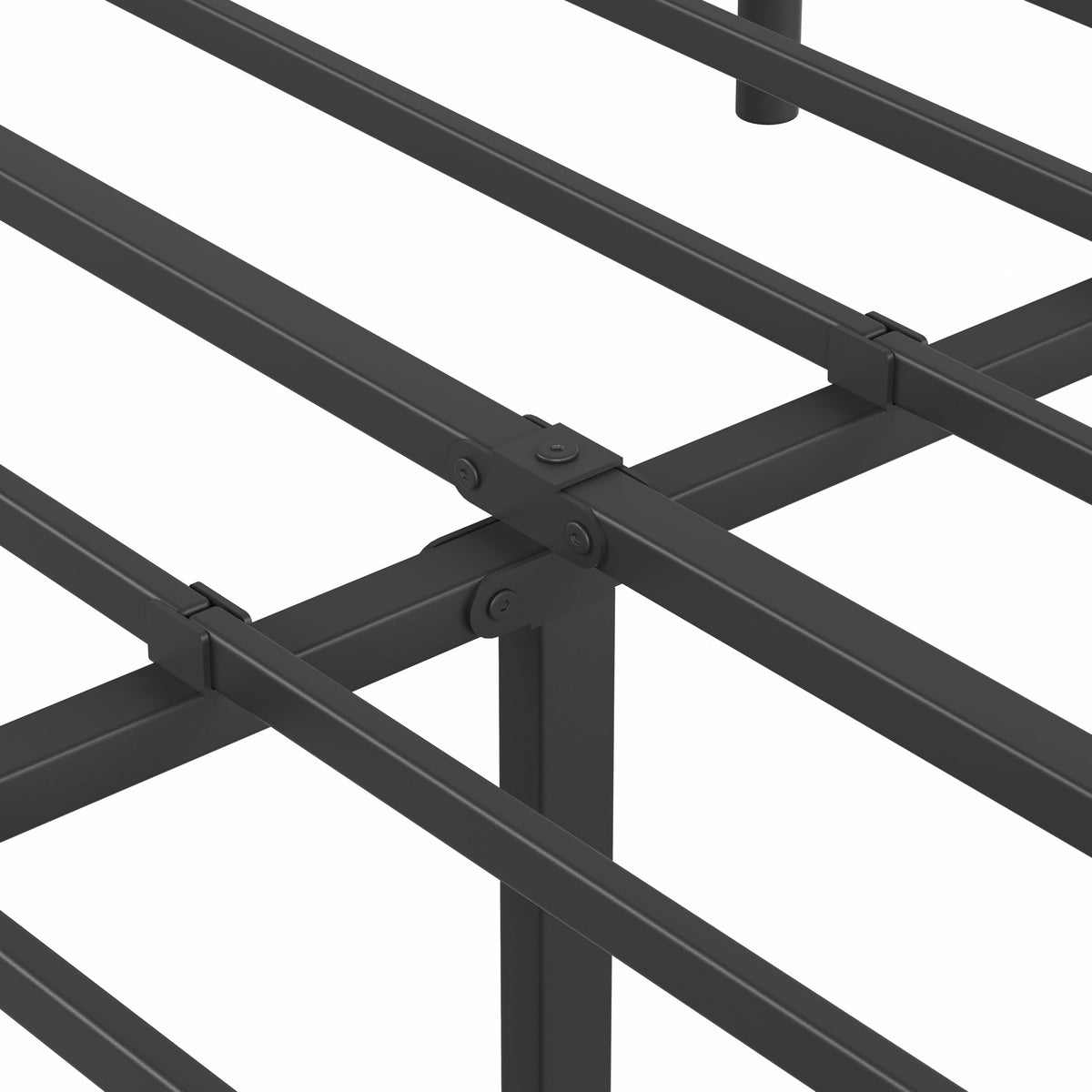 Queen Size 18 Inches Metal Bed Frame with Headboard T8579