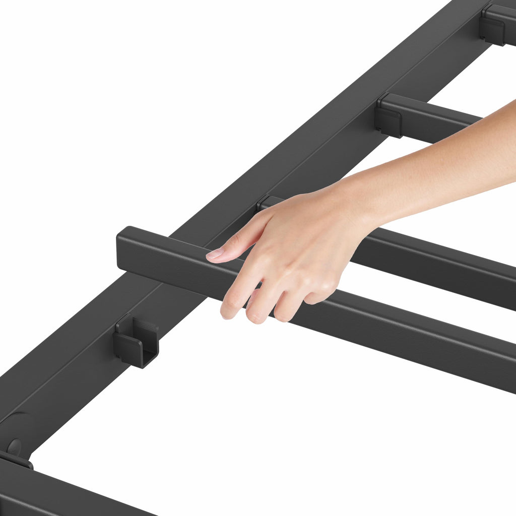 Queen Size 18 Inches Metal Bed Frame with Headboard T8579