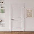 36"x80" Left-Hand Prehung Interior Door with Jamb Kit & Matte Black Hinges Q690470