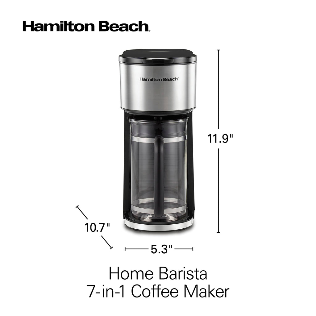 7-in-1 Coffee Maker with 6 Cup Carafe, Black L799691