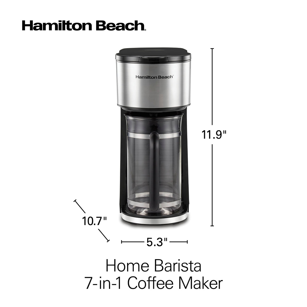 7-in-1 Coffee Maker with 6 Cup Carafe, Black L799691