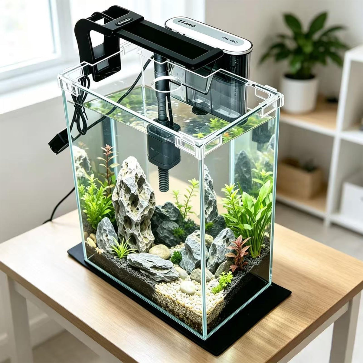 2 Gallon Betta Fish Tank with Filter and Light K543297