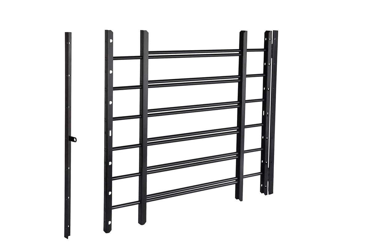 6-Bar Window Guard in Black H212