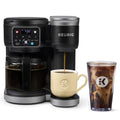 Black Single Serve K-Cup Pod & Carafe Coffee Maker U93259