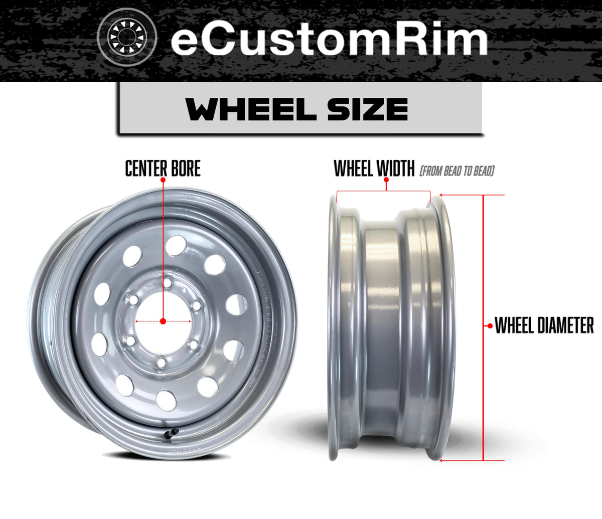 12 Inch 5 Lug Trailer Tire Rim Assembly F554