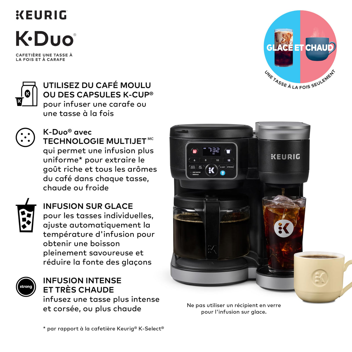 Black Single Serve K-Cup Pod & Carafe Coffee Maker U93259