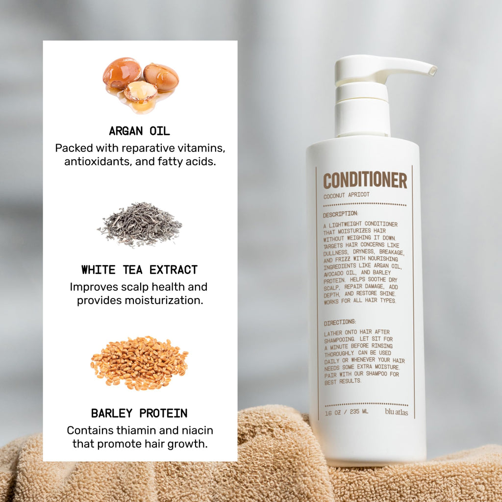 Shampoo and Conditioner Bundle Coconut Apricot 16 oz H45861
