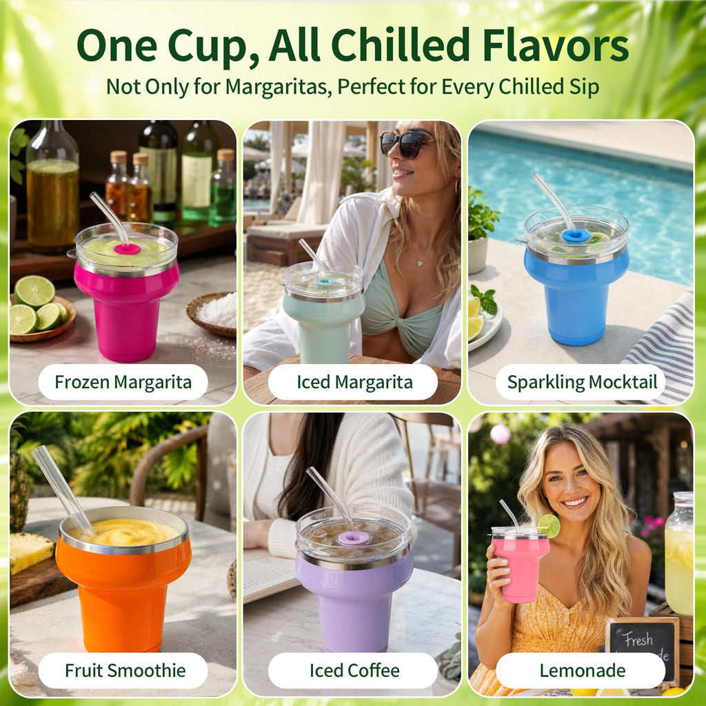 16oz Insulated Tumbler with Lid & Straws Y8820