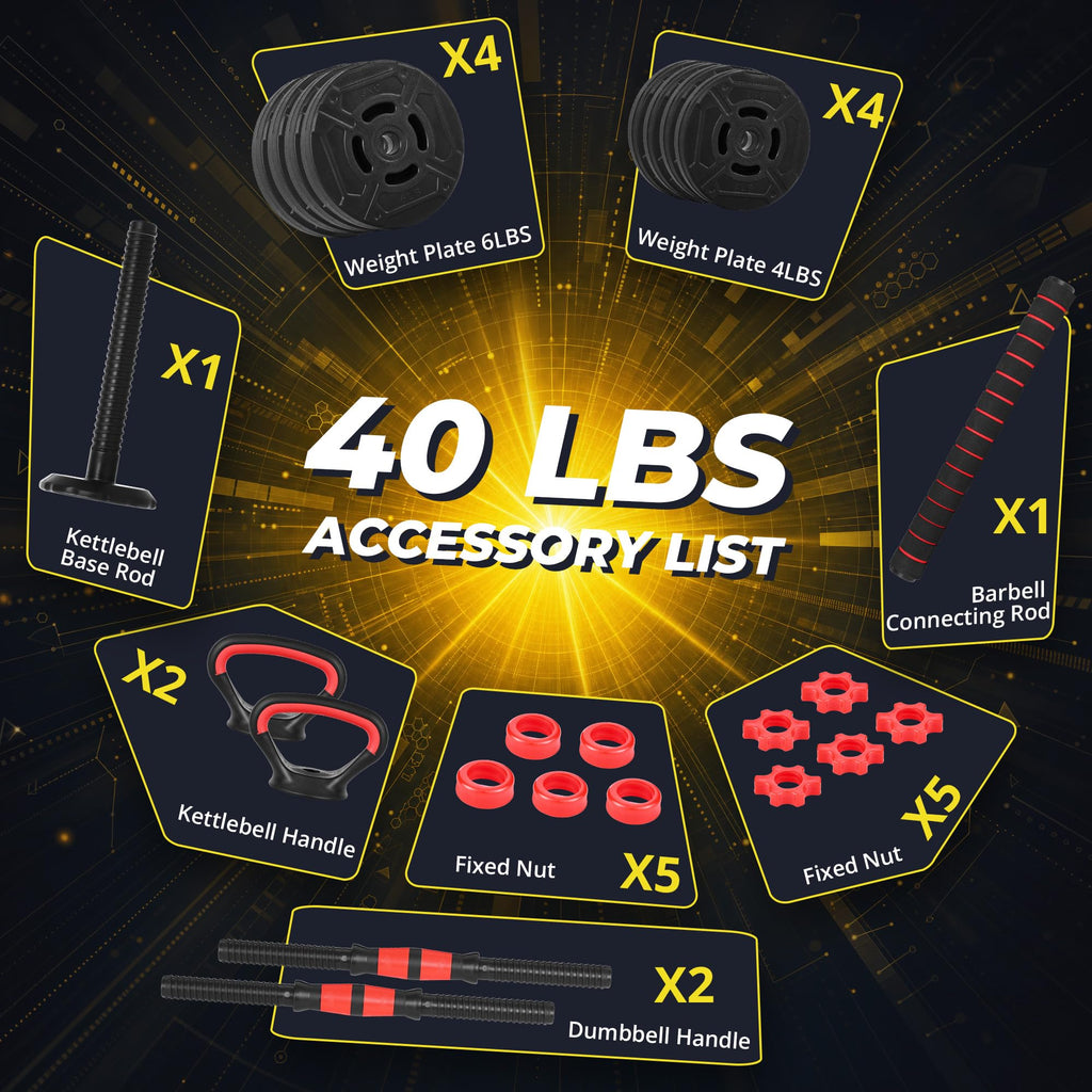 Adjustable Dumbbell Set with Connector P5897