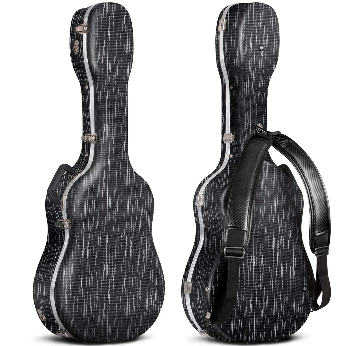 41 Inch ABS Hard Acoustic Guitar Case Black D60017