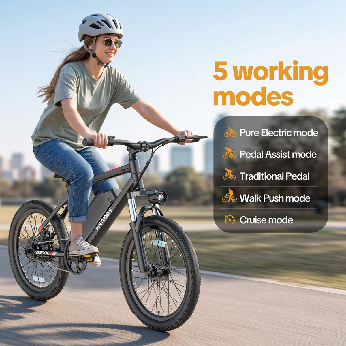 48V 1000W Peak Motor 22 mph 20Inch Fat Tires Electric E-Bike T133