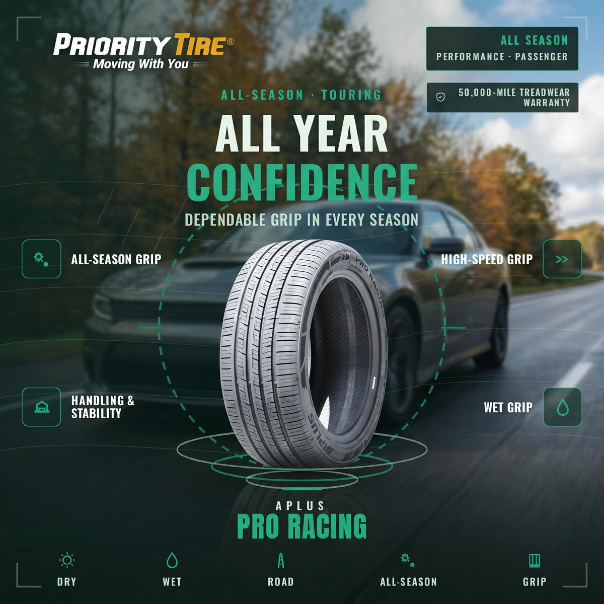 235/40ZR18 95W XL Racing Tire A4482