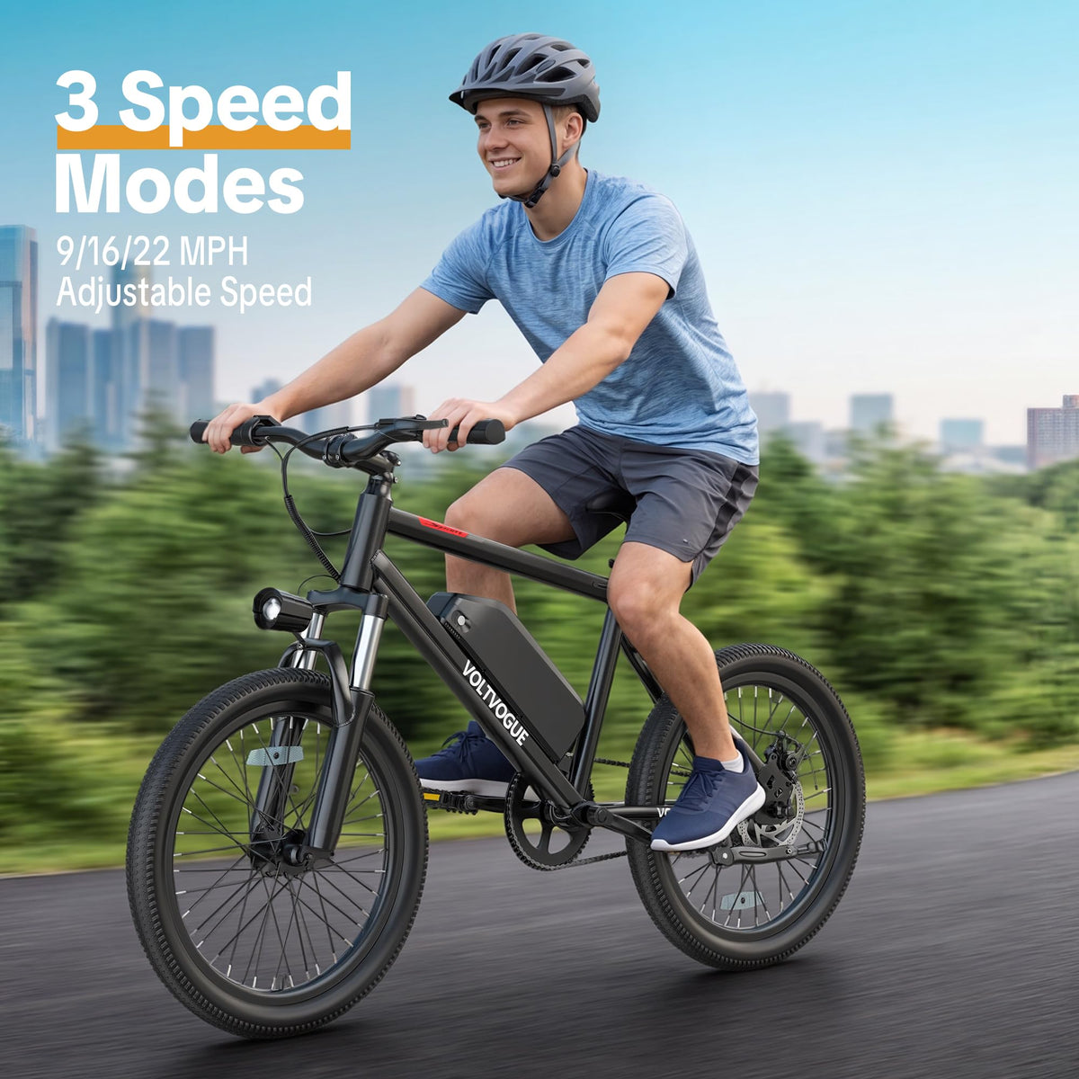48V 1000W Peak Motor 22 mph 20Inch Fat Tires Electric E-Bike T133