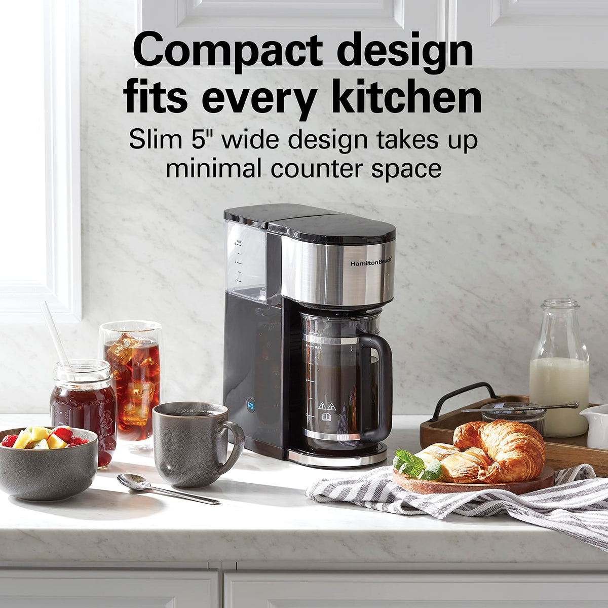 7-in-1 Coffee Maker with 6 Cup Carafe, Black L799691