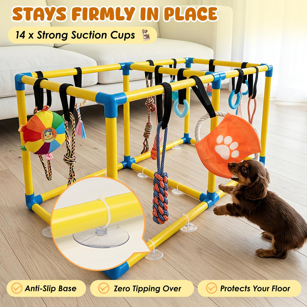 Puppy Play Gym with 14 Hanging Toys C383761