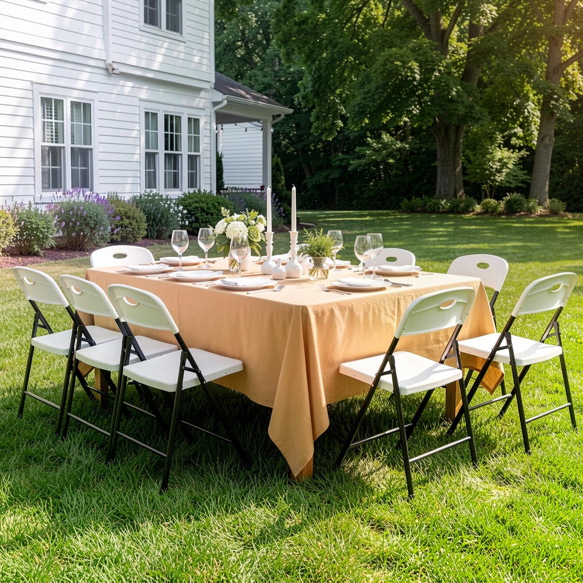 White 6 Pack Heavy Duty Folding Chairs M774