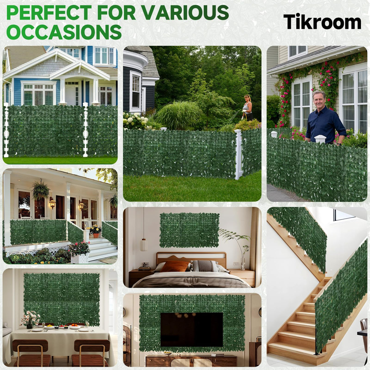 Artificial Ivy Privacy Fence Screen W980