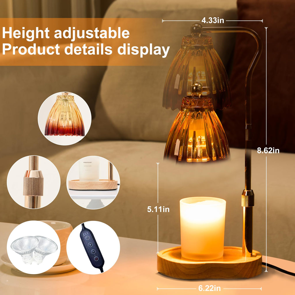Candle Warmer Lamp with Timer Dimmable J903415