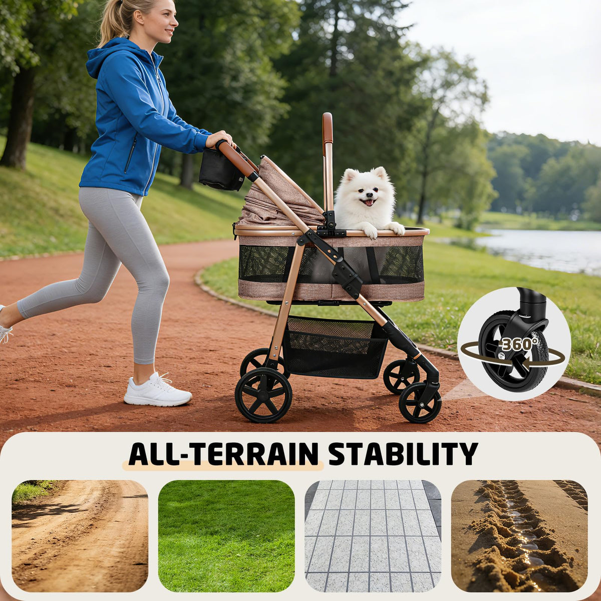 Foldable Pet Stroller L336