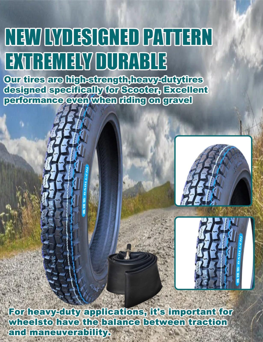 3.00-17 Off Road Motorcycle Tire and Inner Tube X33752