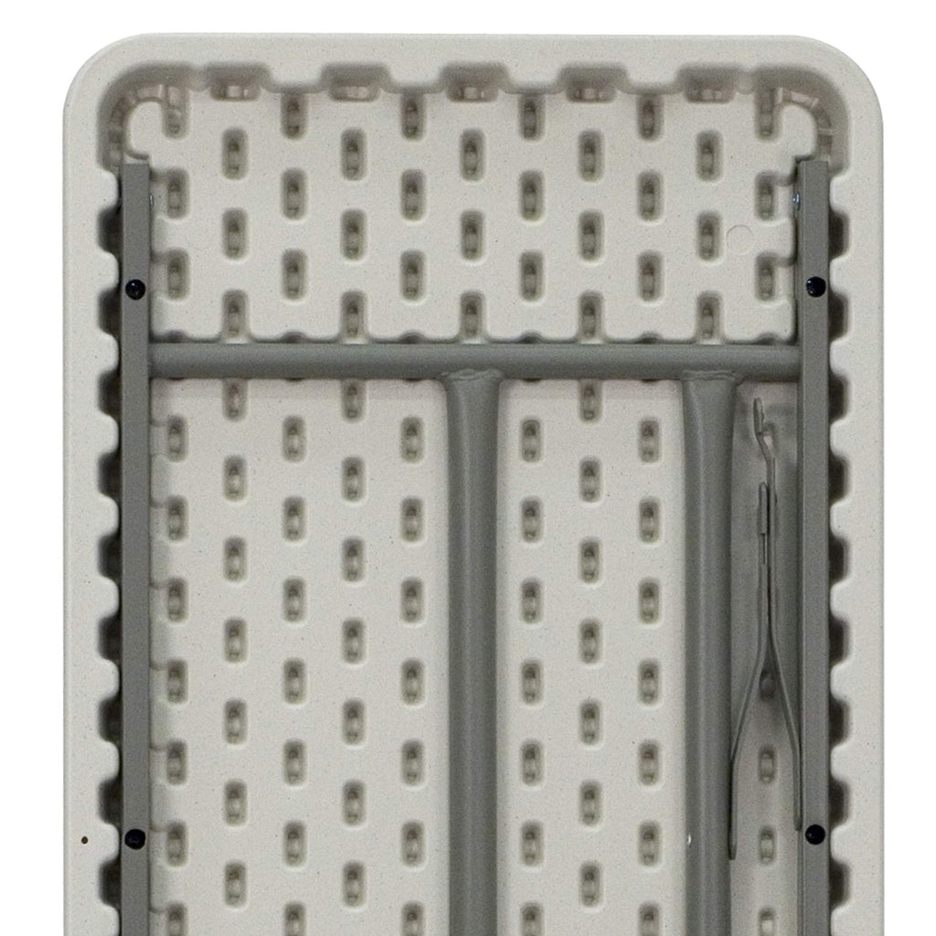 10 Pack 6-Foot Granite White Plastic Folding Training Table V369