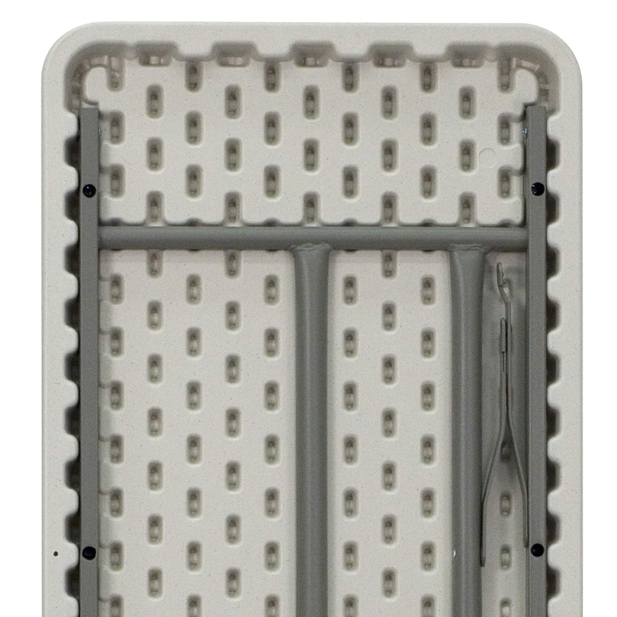 10 Pack 6-Foot Granite White Plastic Folding Training Table V369