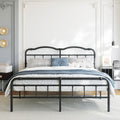 Queen Size 18 Inches Metal Bed Frame with Headboard T8579