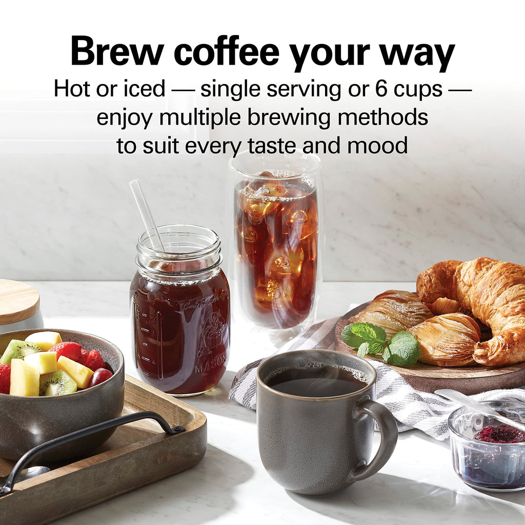 7-in-1 Coffee Maker with 6 Cup Carafe, Black L799691